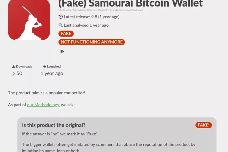 fake bitcoin wallet