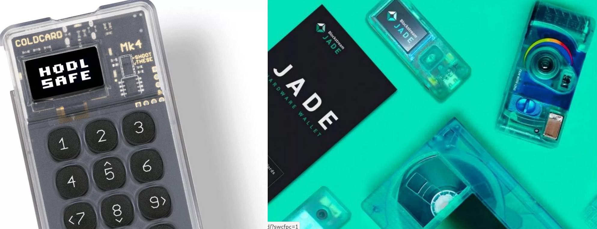 Blockstream Jade vs Coldcard Hyperbitcoinization