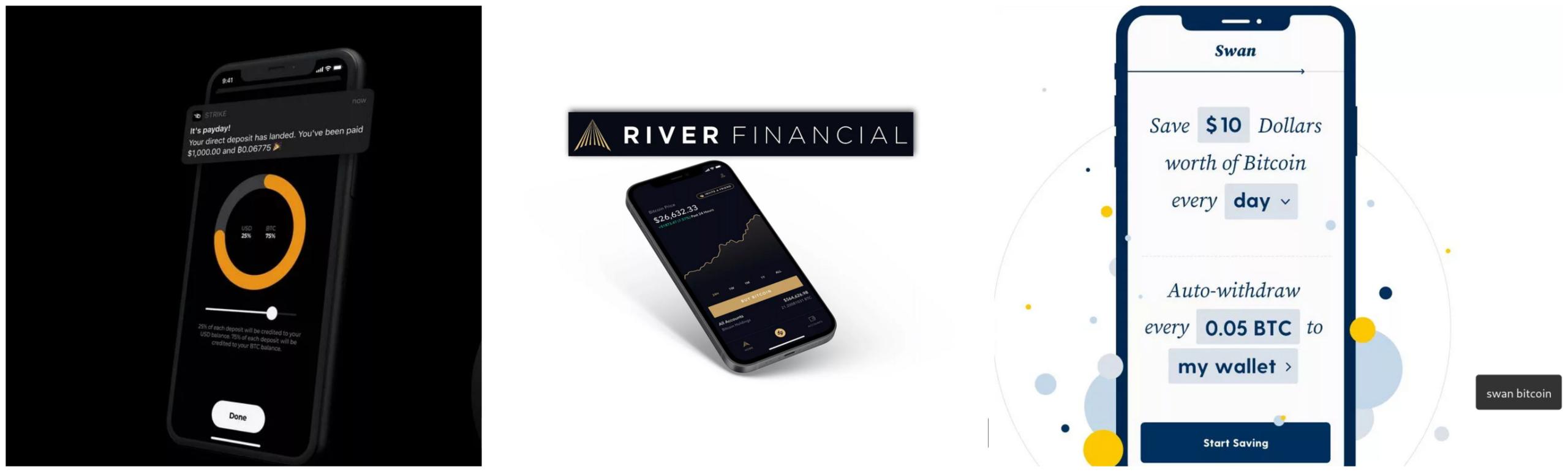 Strike, Swan or River? | Hyperbitcoinization | h17n.com